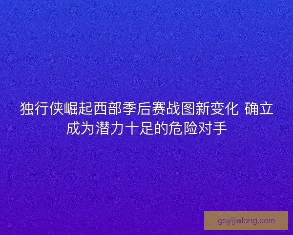 独行侠崛起西部季后赛战图新变化 确立成为潜力十足的危险对手 独行侠崛起西部季后赛战图新变化 确立成为潜力十足的危险对手